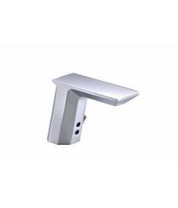 Kohler K13466CP Geometric Battery-Powered Touchless Bathroom Faucet, Polished Chrome