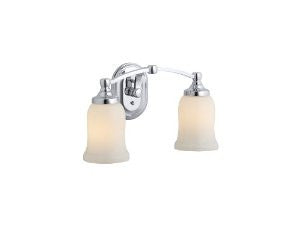 Kohler K-11422-CP Bancroft Double Sconce, Polished Chrome