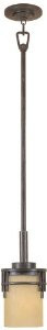 Designers Fountain 82130-WM Mission Ridge Mini Pendant, Warm Mahogany