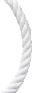 Koch 5321645 1/2 by 200-Feet Cotton Twisted 3 Strand Rope, White