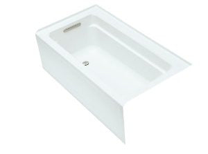 KOHLER K-1123-LA-0 Archer 5-Foot Bath, White