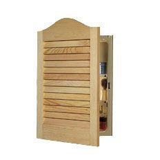 NuTone 605ADJ Basic Louver Unfinished Wood Single Recessed Medicine Cabinet
