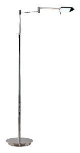 Holtkoetter 6420P1 SN Bernie Series Swing-Arm Floor Lamp, Satin Nickel