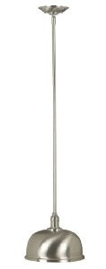 Kenroy Home 91610BS Alice 1 Light Mini Pendant, Brushed Steel Finish