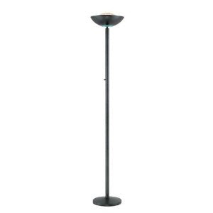 Lite Source LS-80910BLK Basic II 72-Inch 180-Watt Halogen Torchiere Floor Lamp, Black