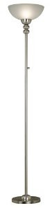 Kenroy Home 20969BS Baubles Torchiere, Brushed Steel