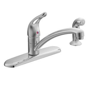 Moen 7460 Chateau Single Handle Kitchen Faucet with Protégé Side Spray, Chrome