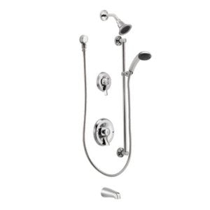 Moen T8343EP15 Commercial M-Dura Posi-Temp Tub/Shower Trim, 1.5-gpm, Chrome