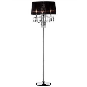 OK-5111f 5975-Inch Crystal Drop Floor Lamp