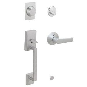 Schlage F93CEN626ELA Century Inactive Handleset with Elan Lever, Satin Chrome