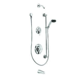Moen T8343 Commercial Posi-Temp Pressure Balancing Tub/Shower System 2.5 gpm, Chrome