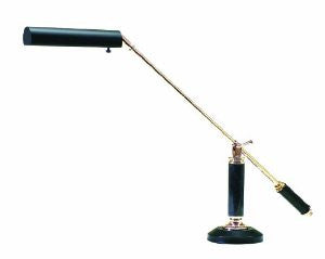 House Of Troy P10-192-617 Portable Piano/Desk Lamp, Polished Brass with Black