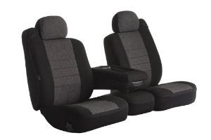 Fia OE32-25 CHARC Custom Fit Rear Seat Cover Split Seat 60/40 - Tweed, (Charcoal)