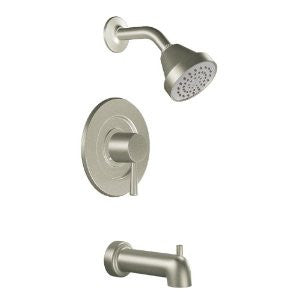 Moen T2703BN Level Posi-Temp Tub and Shower Trim Kit without Valve, Brushed Nickel