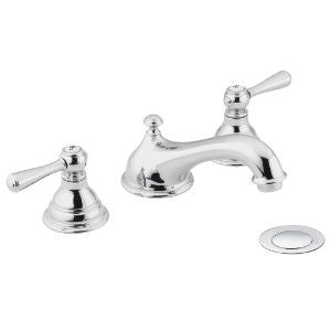 Moen T6105 Kingsley Two-Handle Low Arc Bathroom Faucet without Valve, Chrome