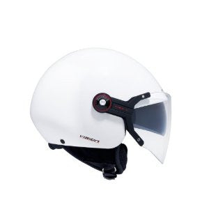 Nexx X60 Vision Flex Shiny Open Face Motorcycle Helmet (White, Small)
