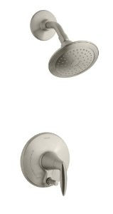 KOHLER K-T45108-4-BN Alteo Shower Trim with Push-Button Diverter, Valve Not Included, Vibrant Brushed Nickel