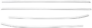 Putco 401744 Chrome Window Trim Accent