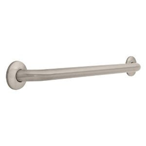 Safety First 5712SN 1-1/4-Inch by 12-Inch Concealed Mounting Grab Bar, Satin Nickel