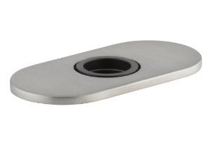 Kohler K-13478-A-VS Optional 4" Escutcheon Round Plate for Insight Faucet, Vibrant Stainless