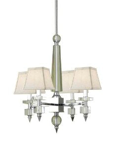 AF Lighting Candice Olson Cluny 4-Light Mini Chandelier-Cream Shades AF-7473-4H
