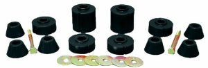 Prothane 7-104-BL Black Body and Standard Cab Mount Bushing Kit - 12 Piece