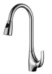 Kraus KPF-1621 Single Lever Pull Out Kitchen Faucet, Chrome