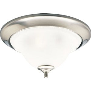 Progress Lighting P3477-09 3-Light Close-To-Ceiling Fixture, Brushed Nickel
