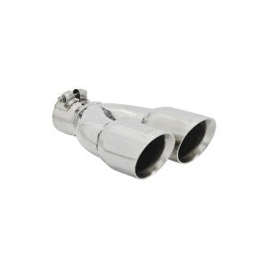 Flowmaster 15384 3.00" Polished Stainless Steel Dual Angle Cut Clamp-On Exhaust Tip for 2.25" Tubing