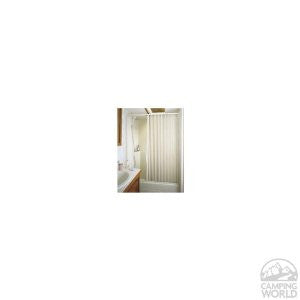 Irvine 6057SW White Pleated Shower Door