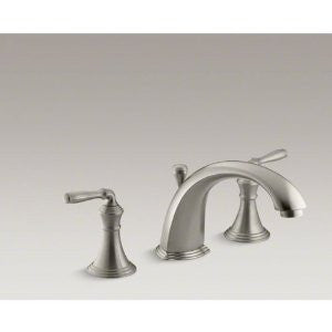 KOHLER K-T387-4-BN Devonshire Deck-Mount Bath Faucet Trim, Vibrant Brushed Nickel