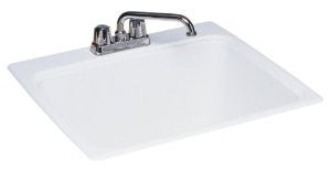 Swan DIT.010 Veritek 25-Inch by 22-Inch Drop-In Laundry Tub