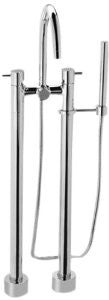 Toto TB100DF#CP Two-Handle Freestanding Tub Filler, Polished Chrome