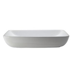 Decolav 1445-CWH Classically Redefined Rectangle Above Counter Lavatory Sink, White