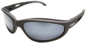 Edge Eyewear TSM21-G15-7 Dakura Polarized Safety Glasses, Black with G-15 Silver Mirror Lens