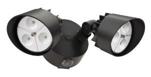 Lithonia OFLR 6LC 120 P BZ LED Outdoor Floodlight 2-Light Dusk to Dawn, Bronze