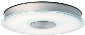Lithonia 11562 BNP M4 Disk One-Light Energy Star 15-Inch Wide Indoor Flushmount Light, Brushed Nickel