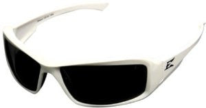 Edge Eyewear TXB246 Brazeau Safety Glasses, White with Polarized Smoke Lens