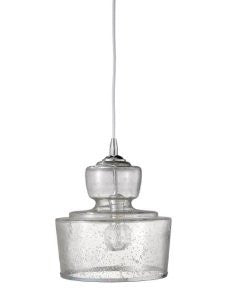 Jamie Young 5LAFI-LGCL Lafitte Pendant, Clear Seeded Glass