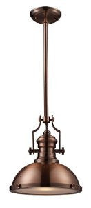 Landmark 66144-1 Chadwick 1-Light 14-Inch Pendant, Antique Copper