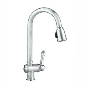 Jado 850/840/144 Victorian Pull Down Faucet, Brushed Nickel