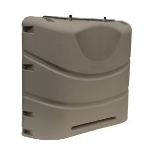 Camco 40531 RV Heavy-Duty 20lb or 30lb Dual Propane Tank Cover (Champagne)