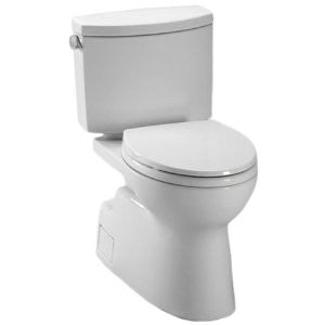 Toto CST474CEFGNo.01 Vespin II Two-Piece High-Efficiency Toilet, with SanaGloss, 1.28-GPF, Cotton