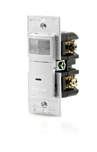 Leviton IPS06-1LW 600-Watt Incandescent, 150-Watt LED/CFL Occupancy Sensor (Auto ON/Auto OFF), Single Pole or 3-Way,