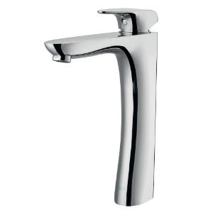VIGO VG03019CH Erasma Vessel One Hole Bathroom Faucet, Chrome