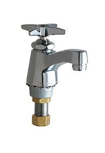Chicago Faucets 700-COLDCP Deck Mount Single Supply Lavatory Faucet with Cross Handle, Chrome