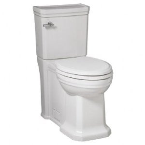 Porcher 90550-28.001 Lutezia Two-Piece Elongated High-Efficiency Water Closet, White