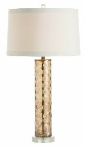 Arteriors 44297-975 Barrett Smoke Luster Etched Dot Glass/Acrylic Lamp