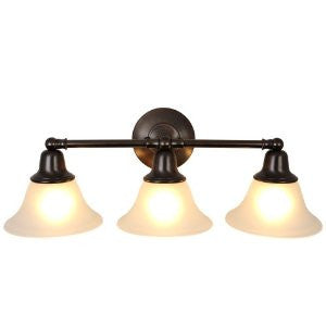 AF Lighting 617291 24-1/2-Inch W by 9-1/4-Inch H by 8-3/8-Inch Proj. Sonoma Lighting Collection 3 Light Vanity, Oil Rubbed Bronze