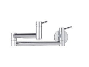 Blanco 441194 Cantata Wall Mounted Pot Filler, Chrome
